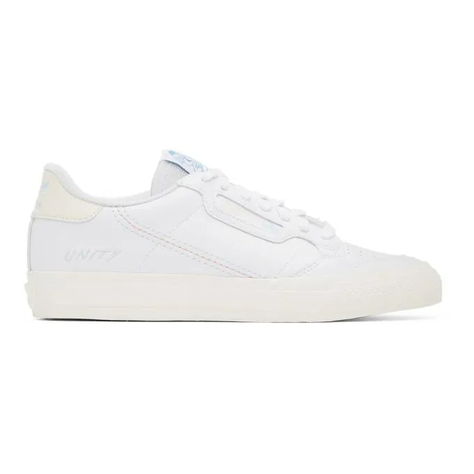 adidas Originals White Unity Edition Continental Vulc Sneakers