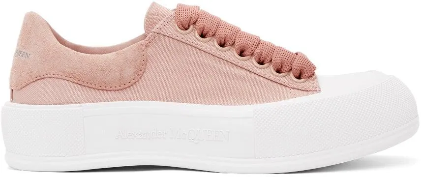 Alexander McQueen Pink Deck Plimsoll Sneakers