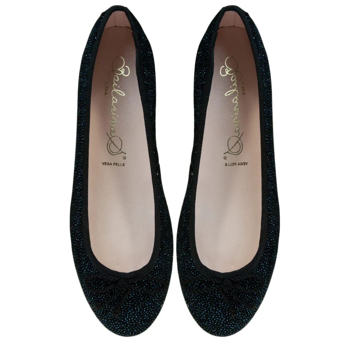 Bailarinas EMMA AZU Blue Shimmer Ballerina Flats