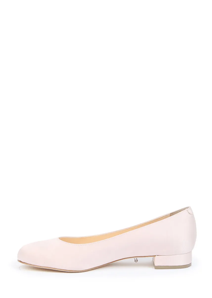 Ballet Flat Base in Rose Satin