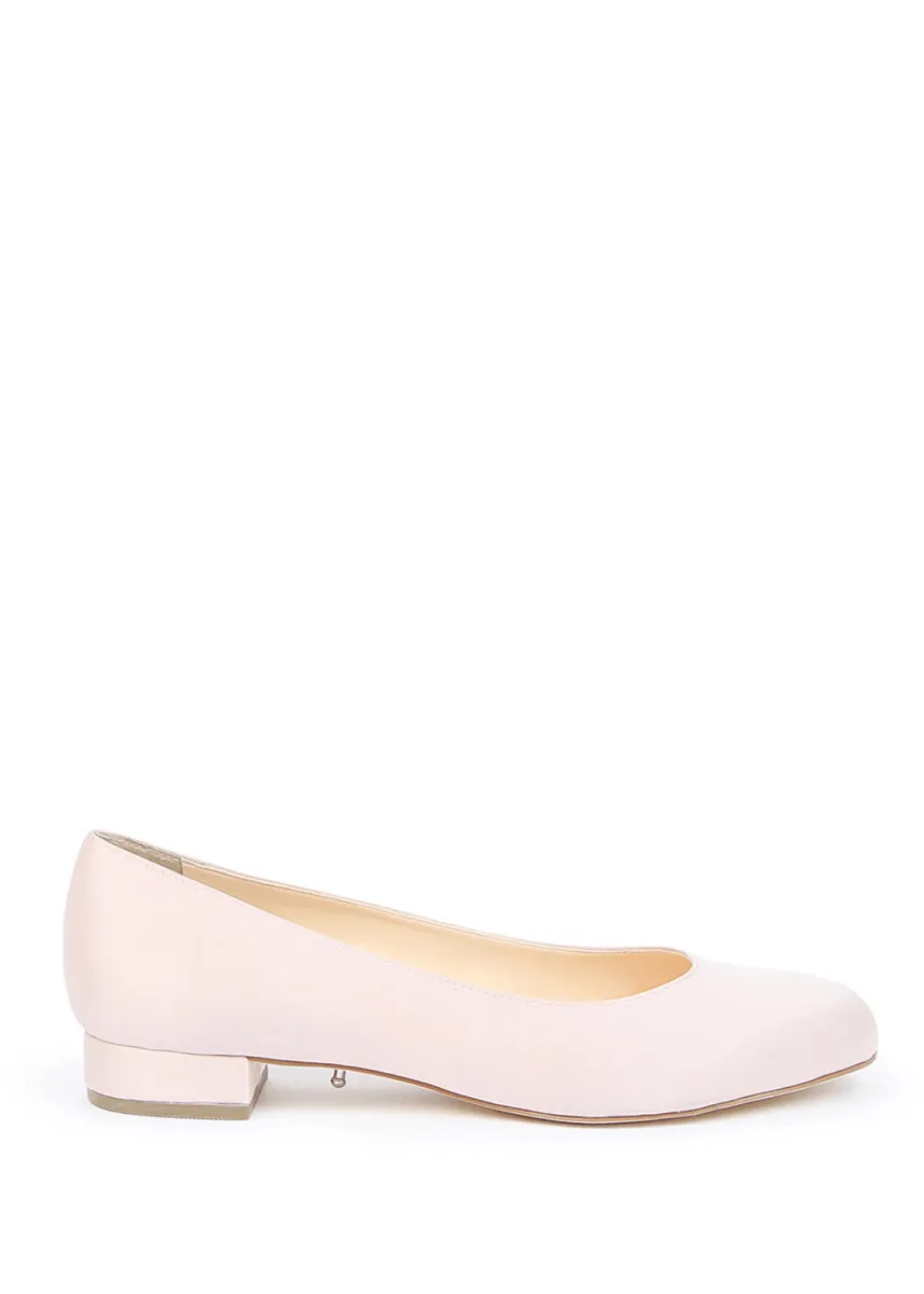 Ballet Flat Base in Rose Satin