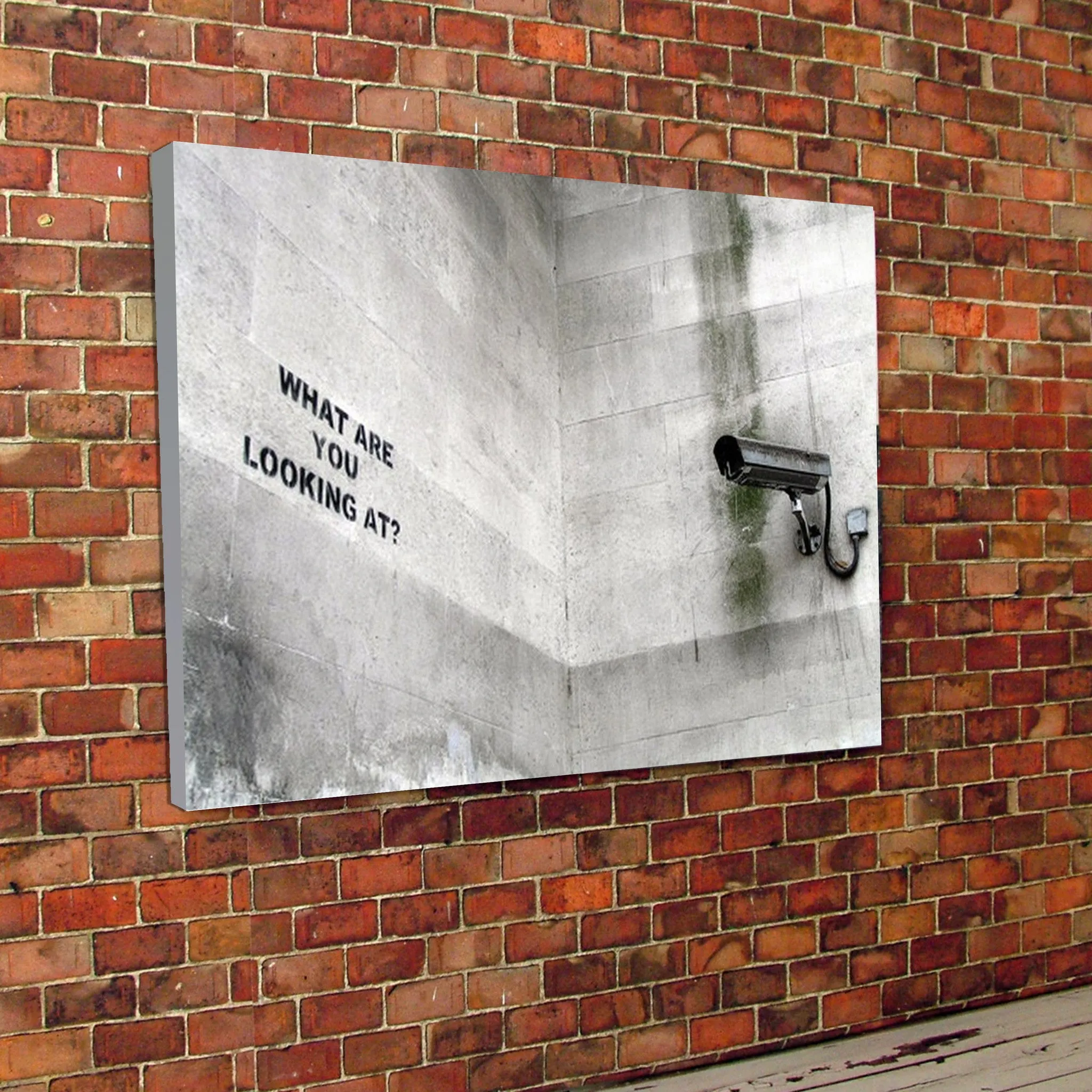 Banksy Print CCTV Canvas