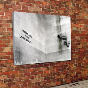 Banksy Print CCTV Canvas
