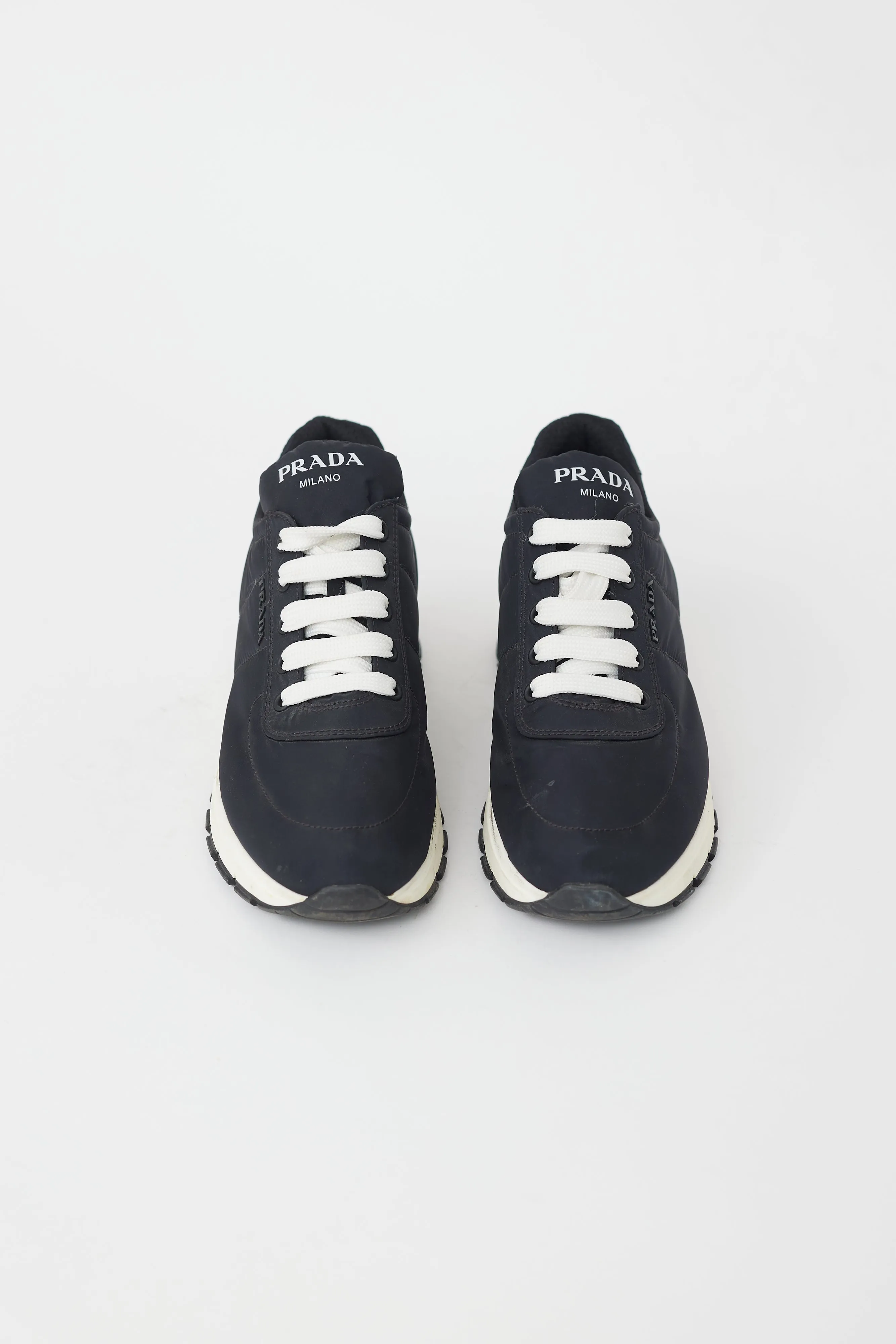 Black Nylon Piuma Runner Sneaker