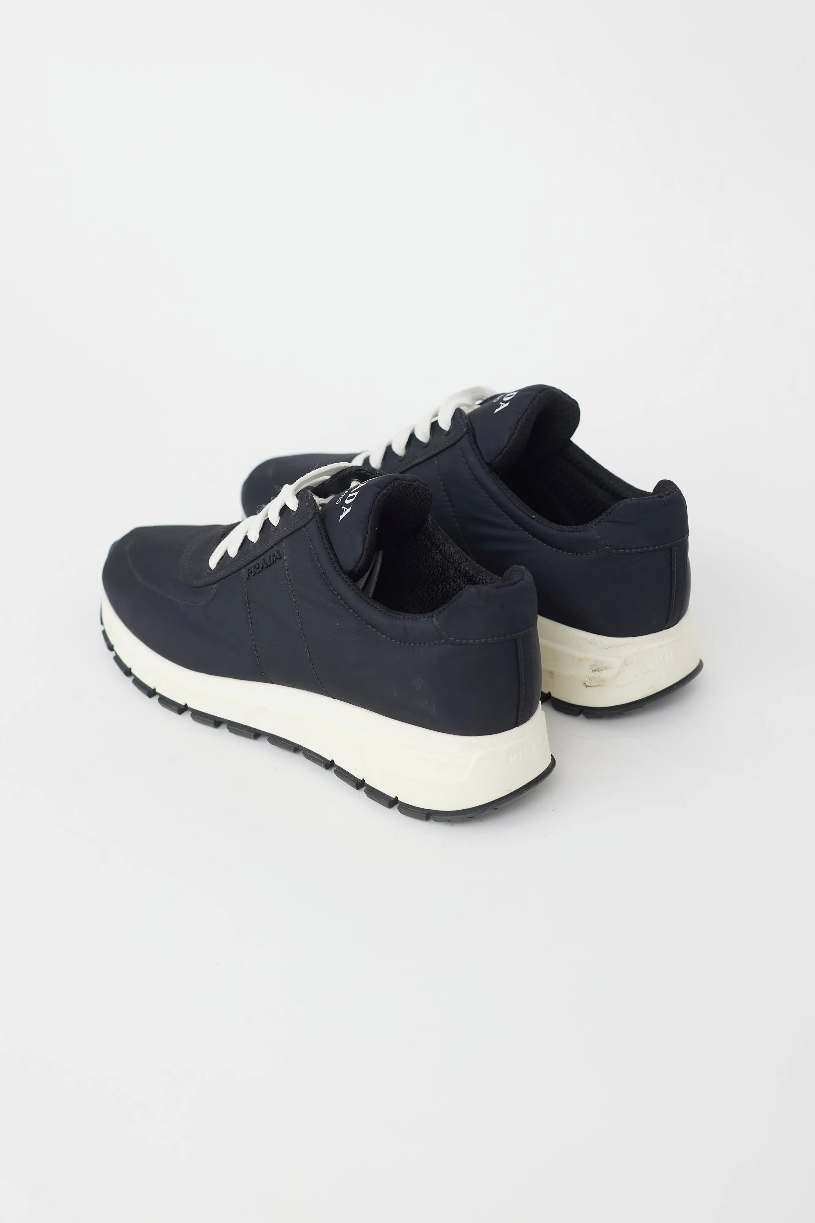Black Nylon Piuma Runner Sneaker