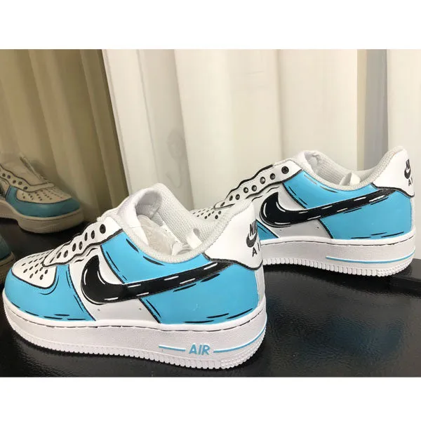Blue Comics Art Line Custom Air Force 1