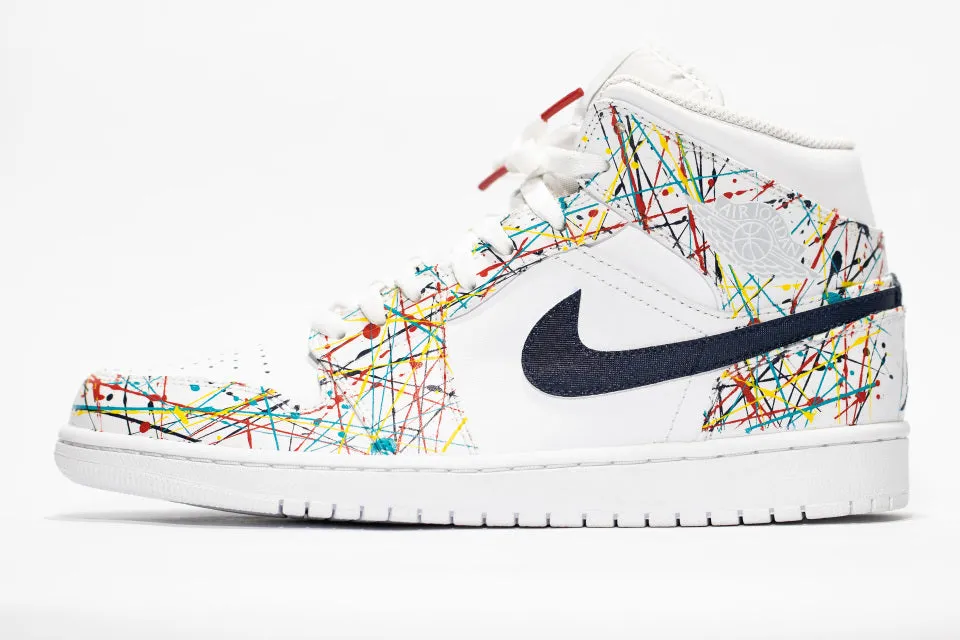 Colorful Lines Custom Air Jordan 1
