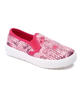 Fuchsia Floral Slip-On Sneaker