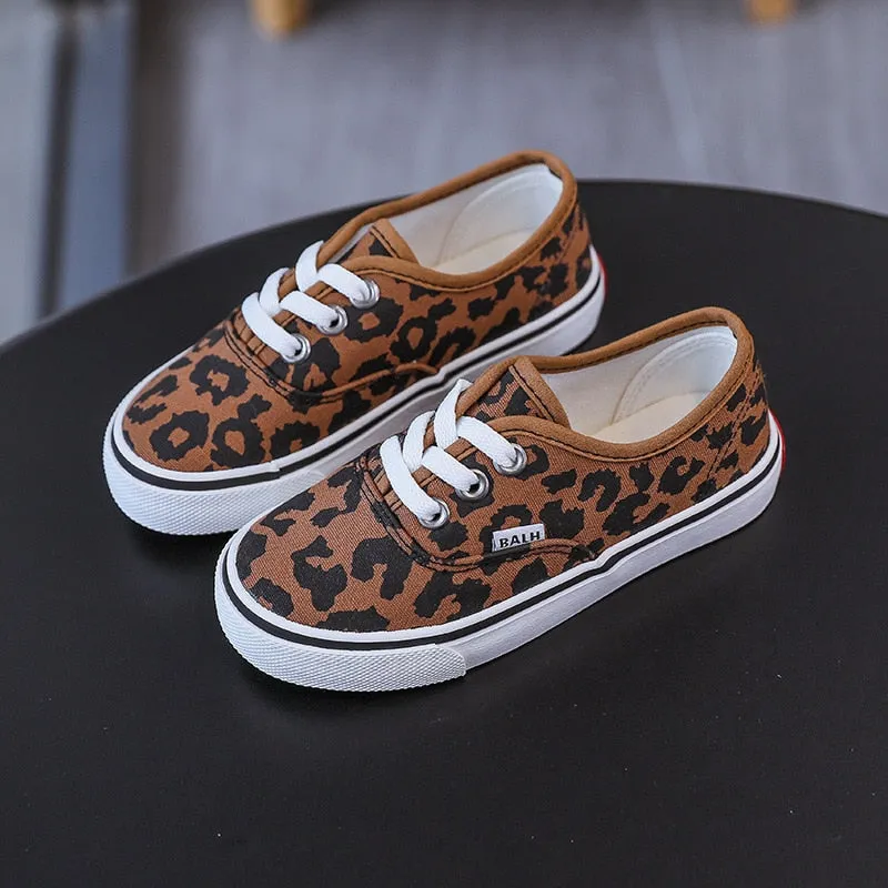Kids Shoes Girls Boys Shoes Leopard Girls Canvas Shoes Boys Sneakers Girls Boys Loafers Kids Canvas Sneakers Boys Girls Sneakers