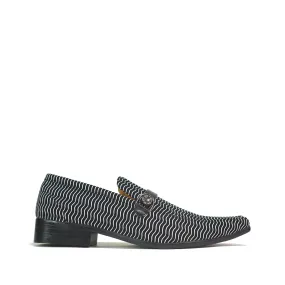 Mens Slip On Shoes Black/White