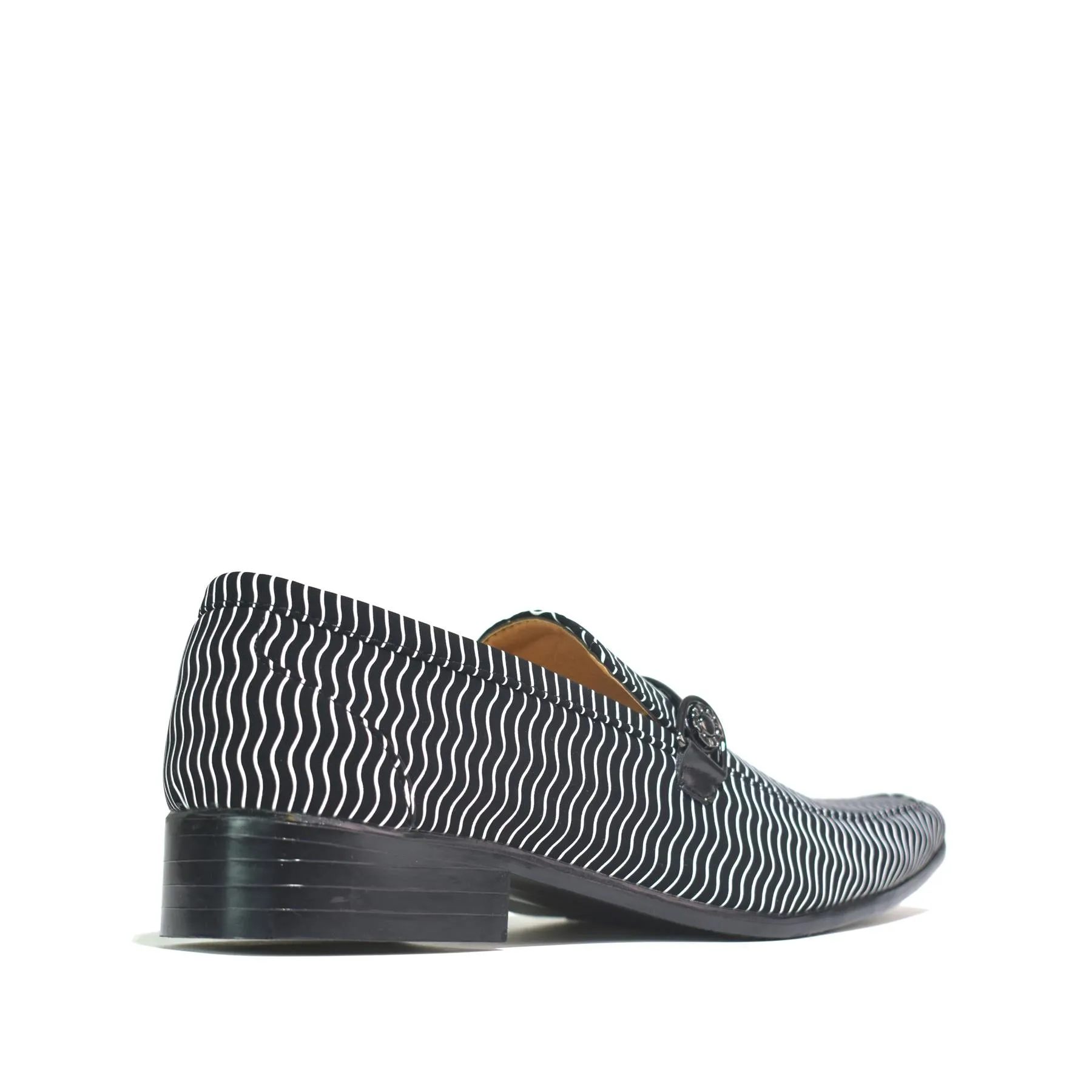 Mens Slip On Shoes Black/White