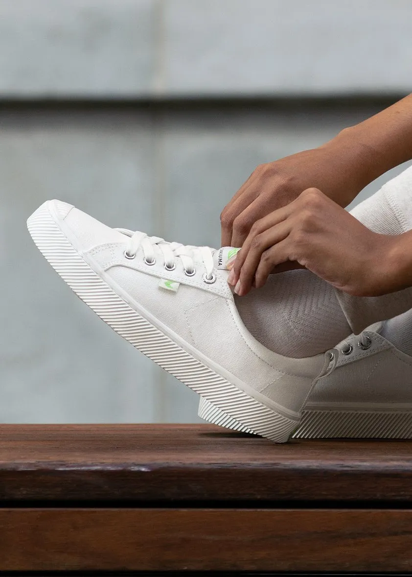 OCA Low Canvas Sneaker in Off-White