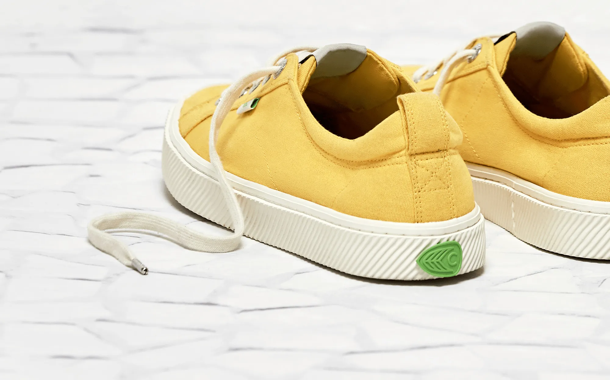 OCA Low Yellow Canvas Sneaker Women
