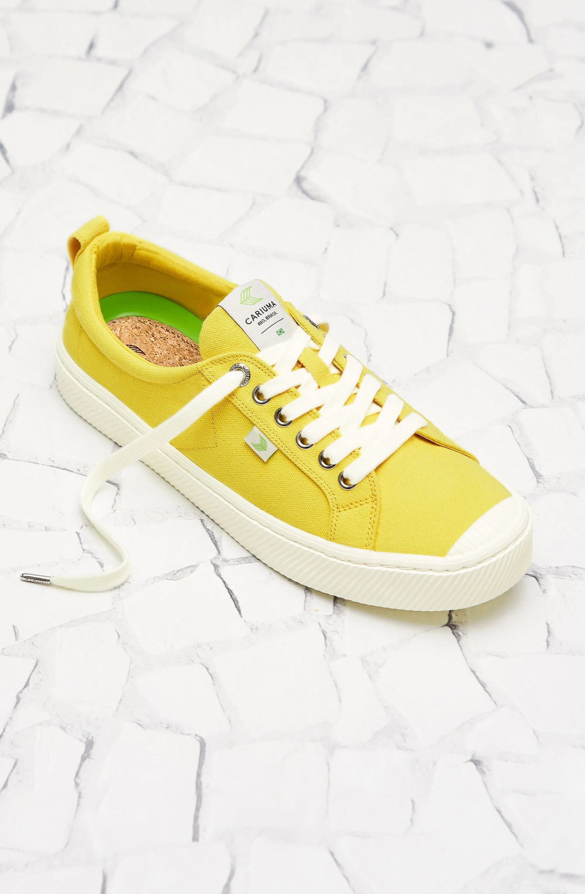 OCA Low Yellow Canvas Sneaker Women