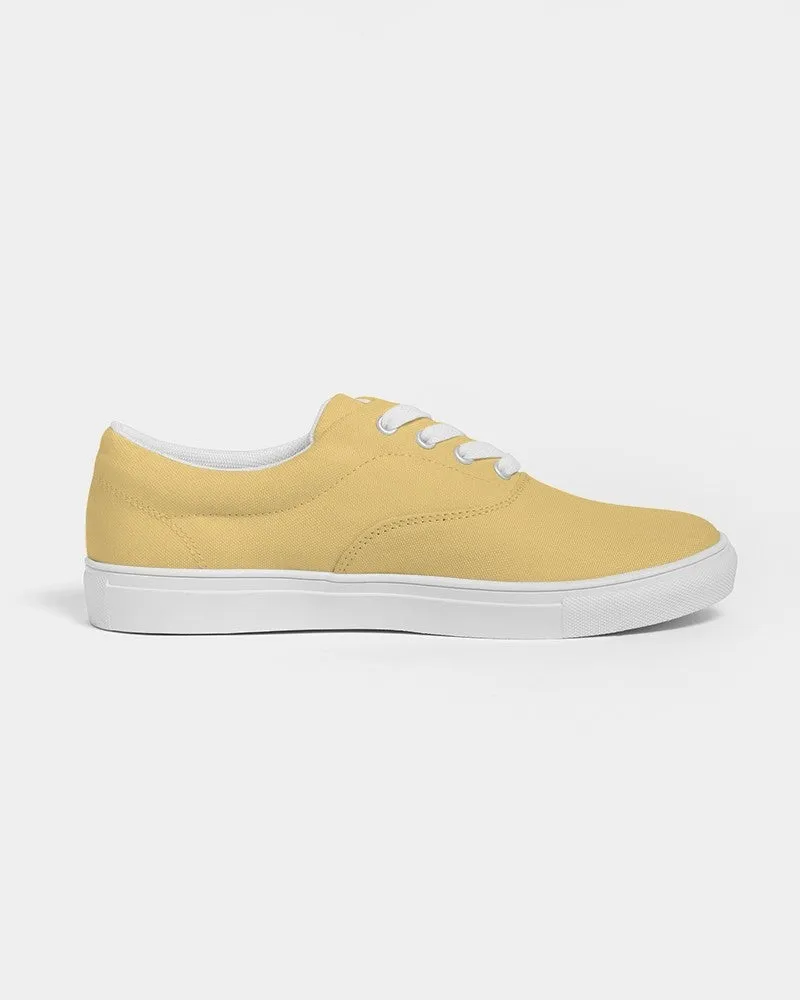 Pastel Orange Yellow Men's Canvas Sneakers | Men's | Bright Pastel Orange Yellow | C0M15Y60K0