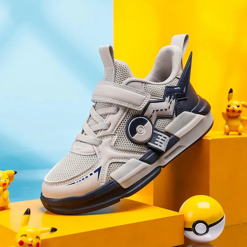Pikachu Pokemon Children Cartoon Sports Shoes Fashion Anime Boy Girl Sneakers Student Casual Running Shoe Breathable Lightweight