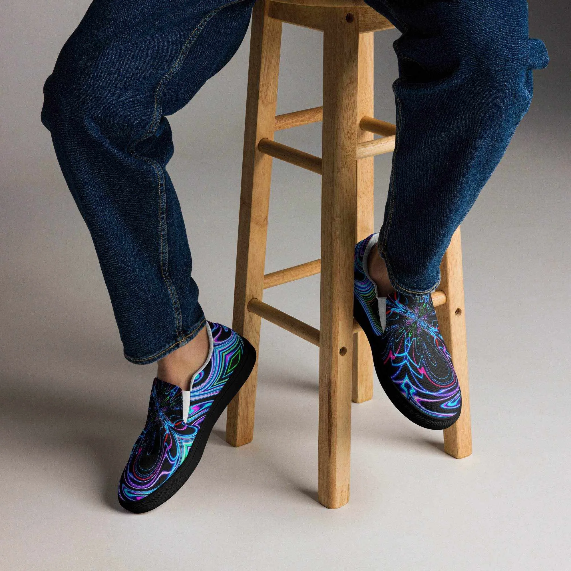 Slip On Psychedelic Canvas Shoes