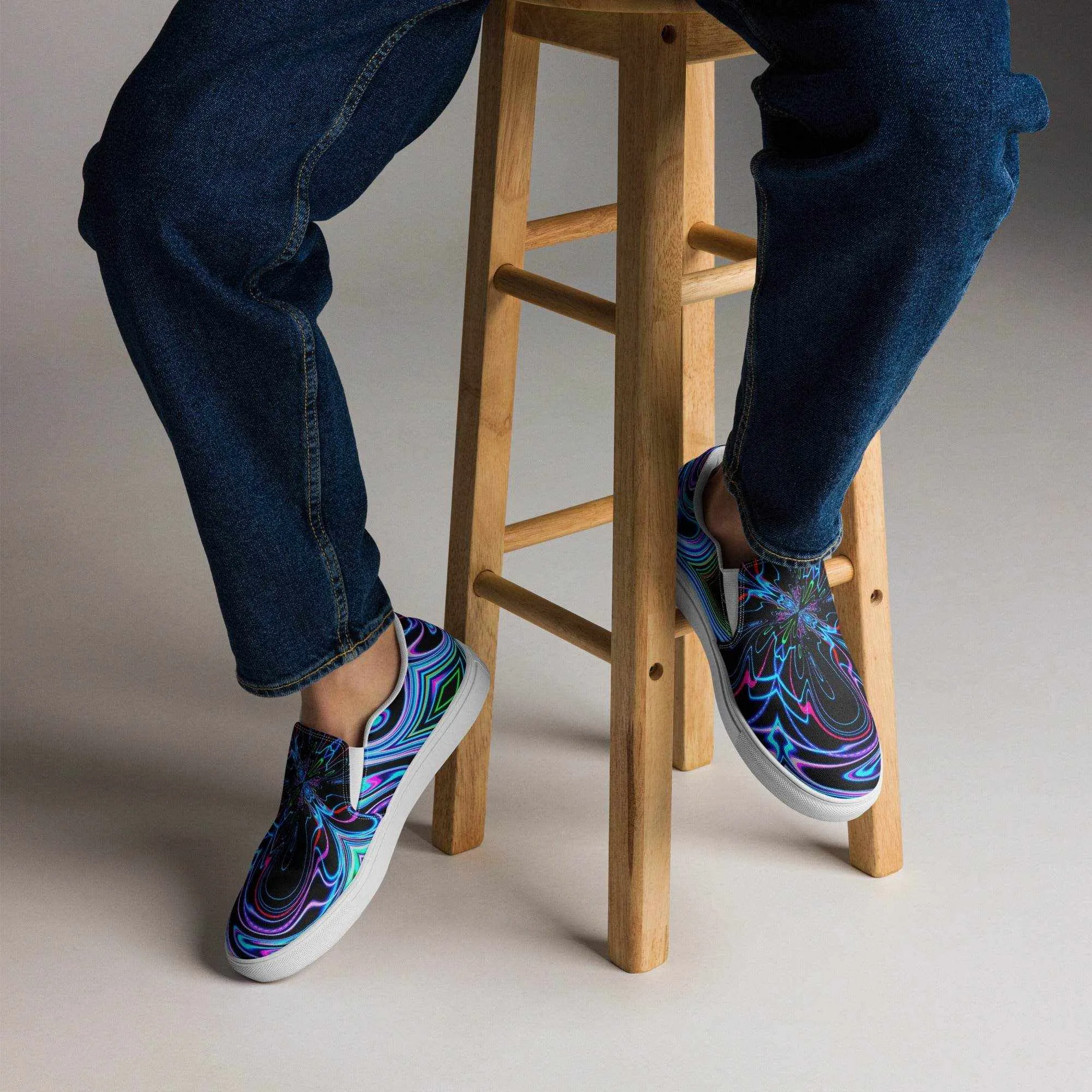 Slip On Psychedelic Canvas Shoes