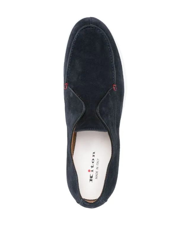 slip-on suede loafers