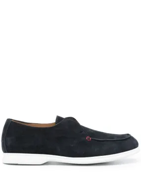 slip-on suede loafers