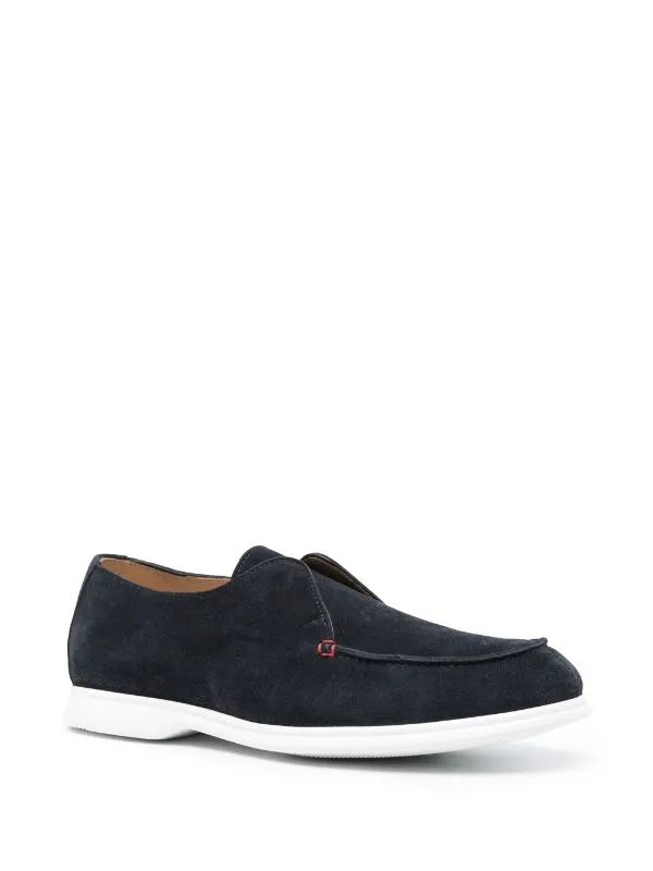 slip-on suede loafers