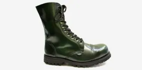 Underground 10 Eye Green Boots