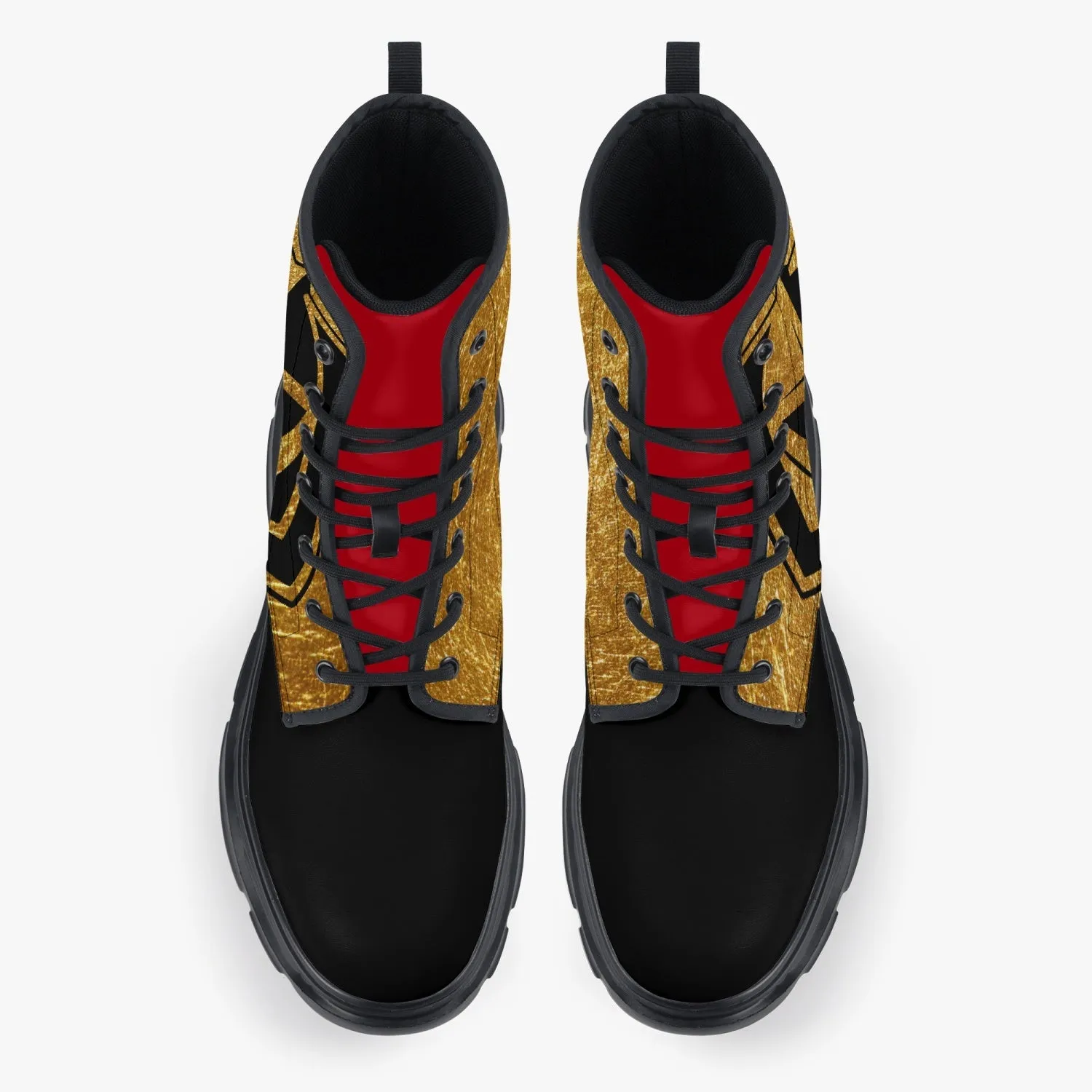 Vegas Hockey Casual Leather Chunky Boots