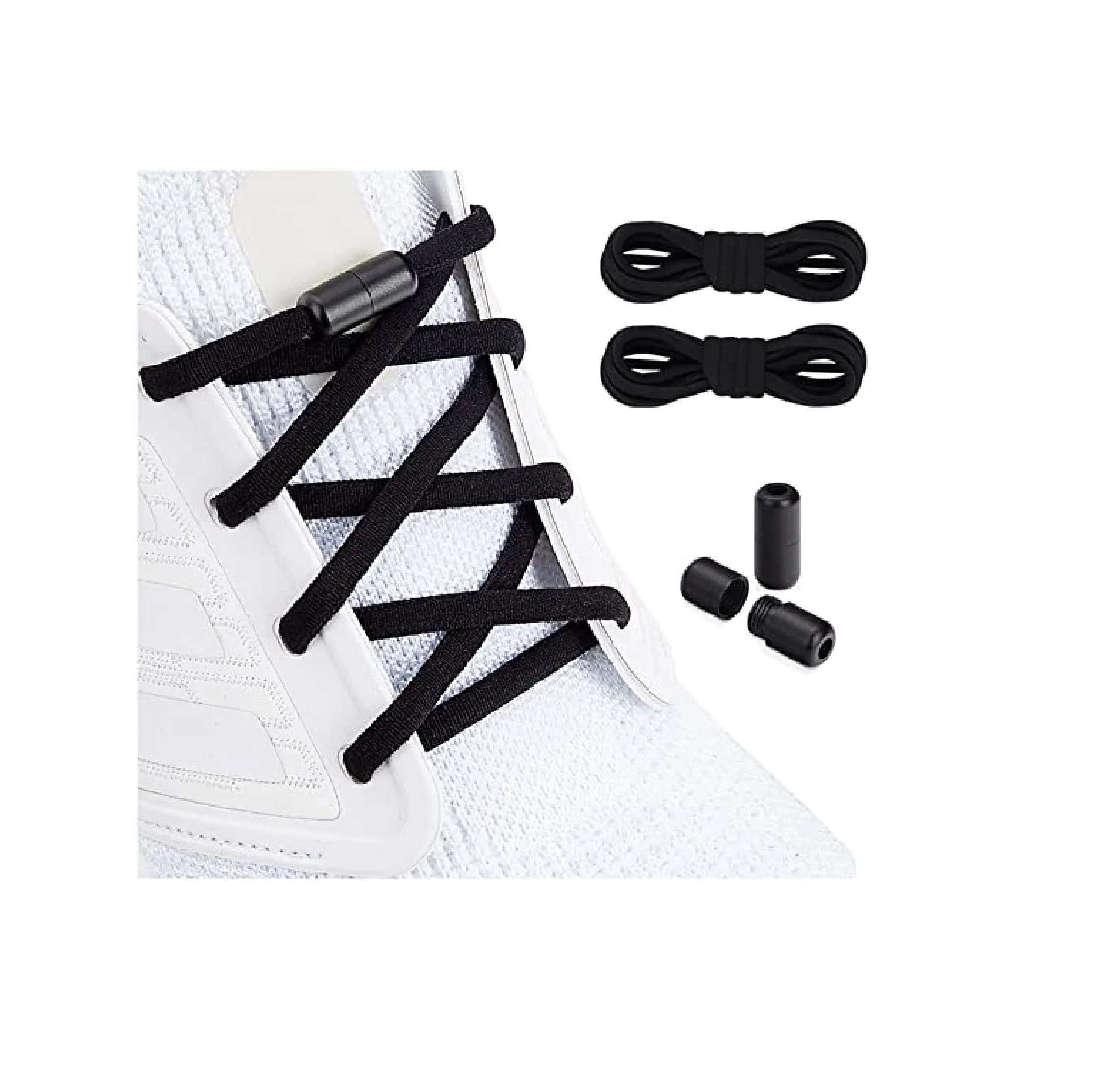 ZHENTOR Elastic No Tie Shoe laces for Adults Kids and Elderly, Elastic Shoelaces for Sneakers